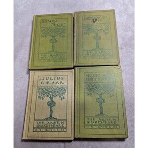 Lot of 4 The Arden Shakespeare D C Heath Hardcovers